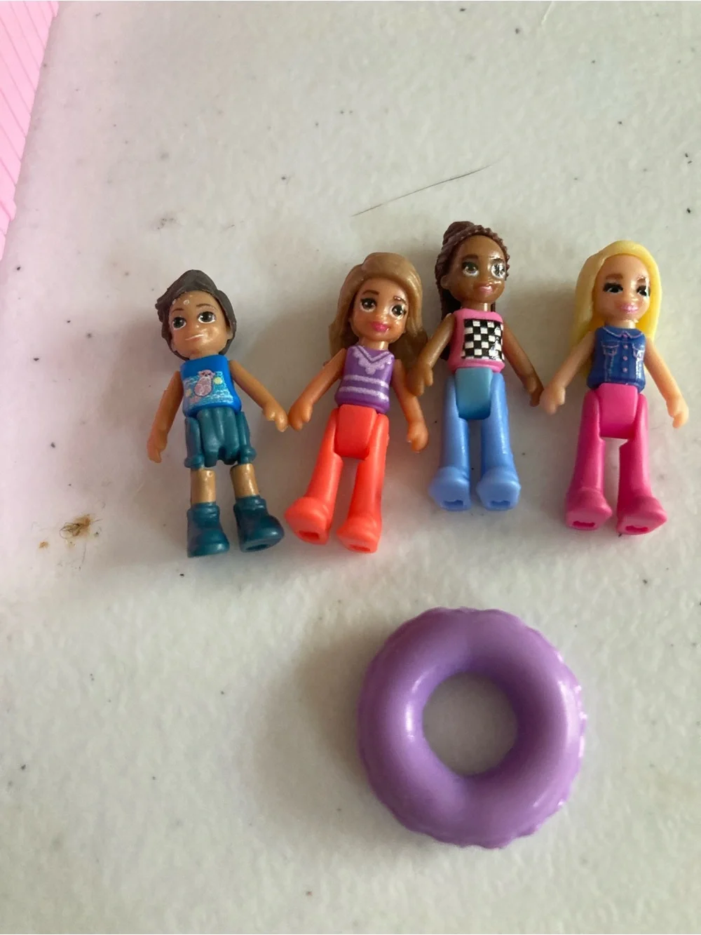 Poly Pocket Barbie Dream House Mini Playset Compact Dollhouse - Pink Mattel